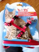 Harnais et laisse Swiss Pet Cat-Sport rouge, neuf