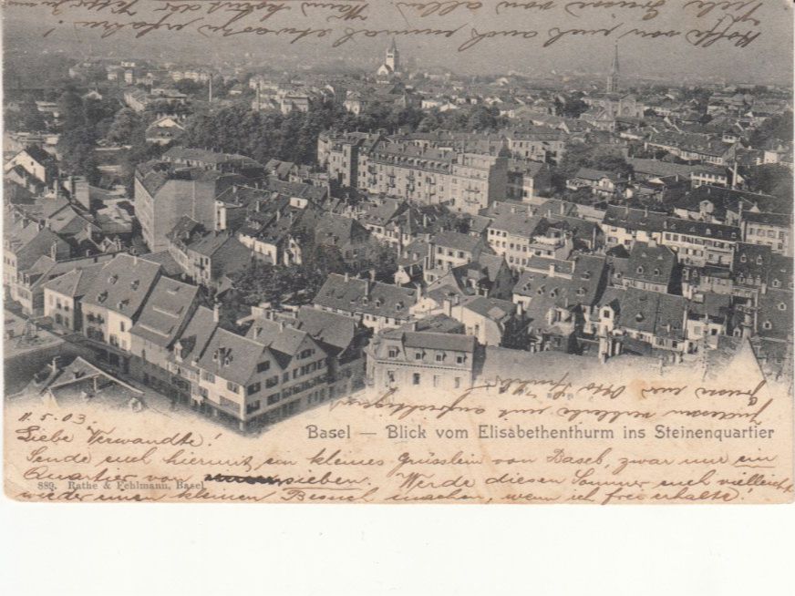 Cartes postales: Basel Steinenquartier 1903 – D'occasion à Bürglen TG par StampGraf
