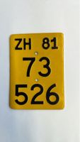 ZH 73 926 Veteranen Nummernschild Mofa 1981