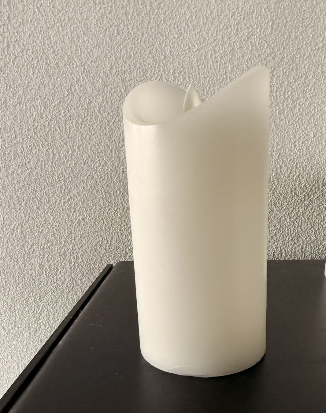 Kerzen: LED Kerze-beige-Echtwachs - 7.5 cm x 15 xcm – Gebraucht aus Lommis von manmarmi