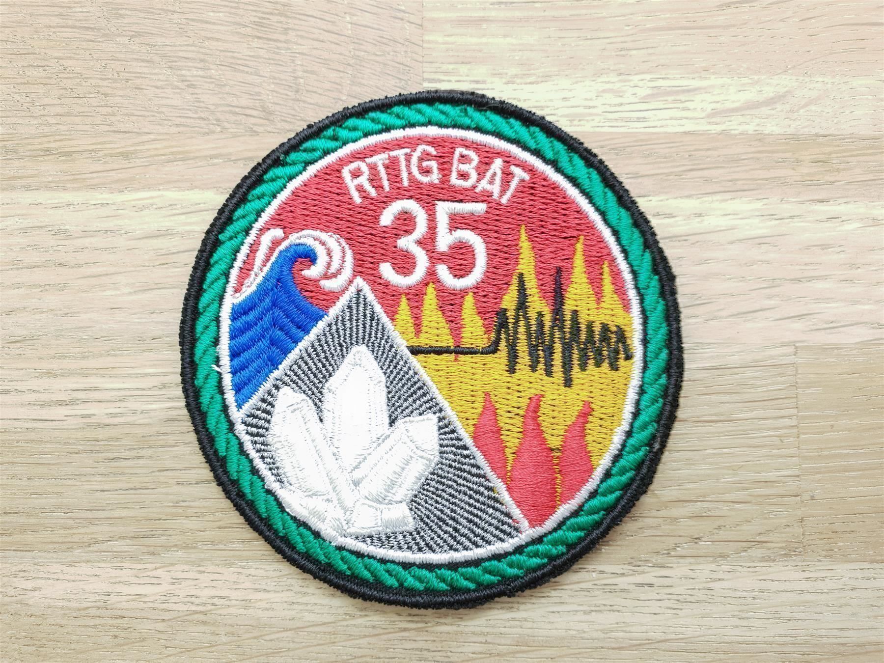 Plaketten & Abzeichen: Badge Rttg Bat 35 grün – Gebraucht aus Erlinsbach von S700