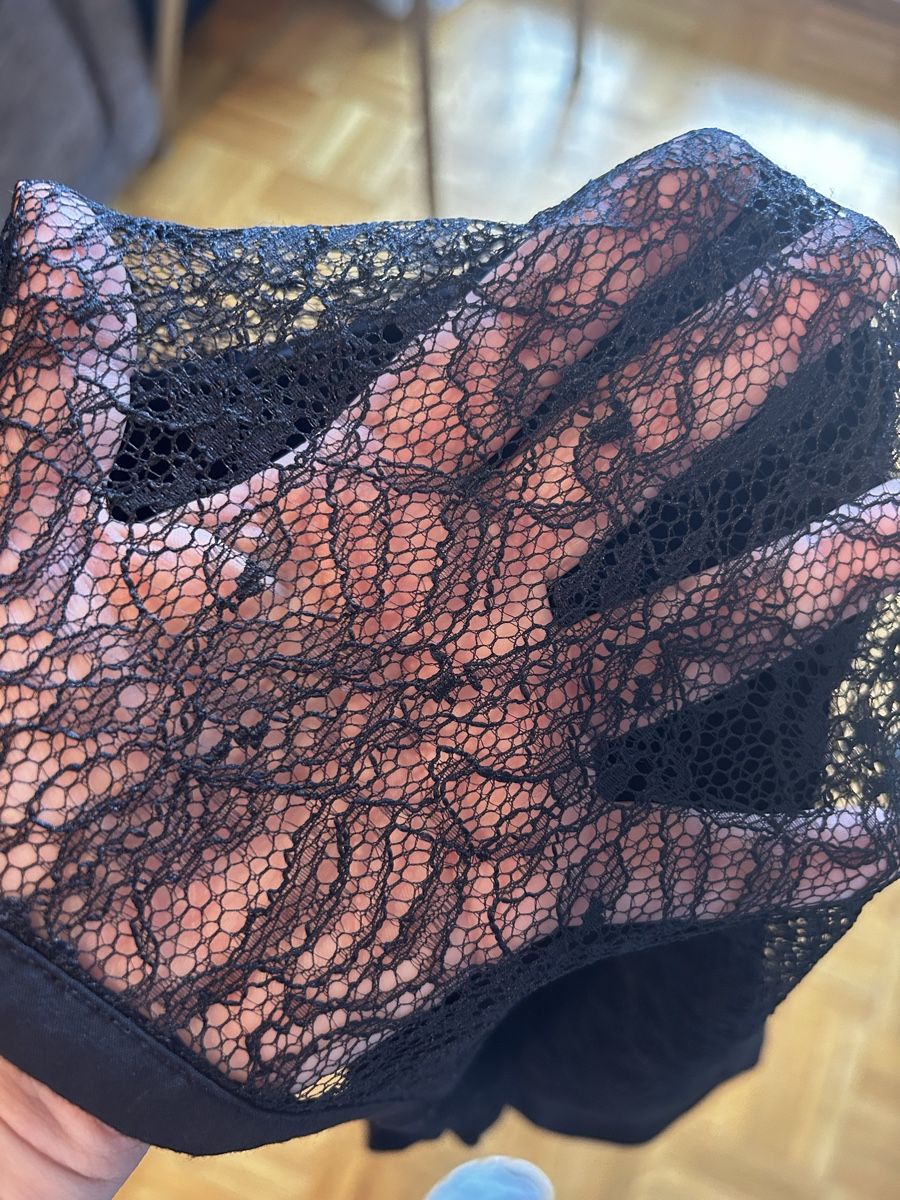 Esprit Camicette: Chemisier noir dentelle taille L – Usato da Mont-sur-Rolle venduto da Rizzoalma 2