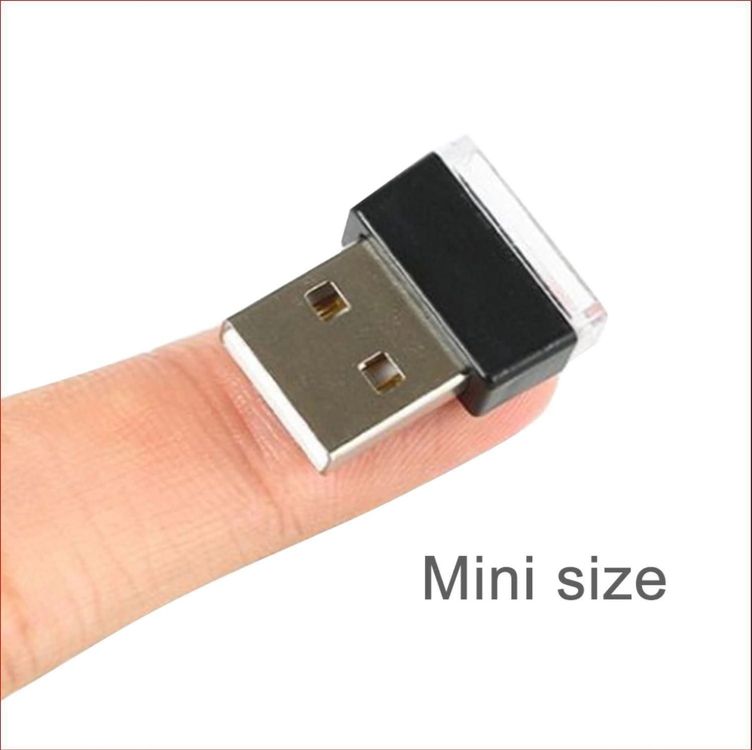 Mini USB Led Auto Licht Interieur Rot