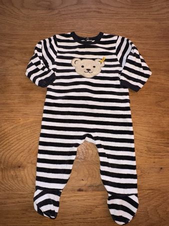 Steiff Strampler geringelt Gr. 62/3M Top Zustand Herbst