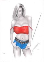 Dessin sexy a4 exécuté au crayon