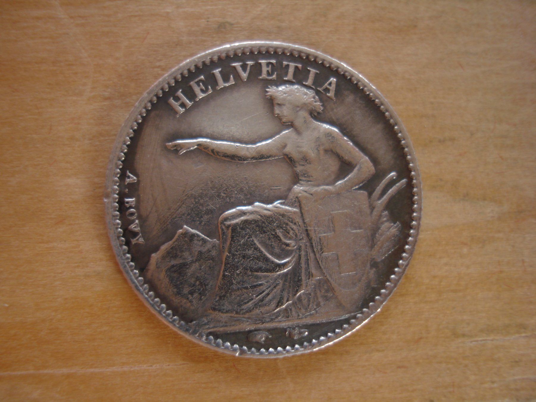 Tutti le monete: (C1) 1/2 Franken 1851 VZ- – Usato da Erlach venduto da Net-Coins 1