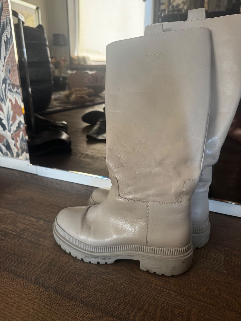 Damenschuhe: Leder Stiefel Beige 39 – Gebraucht aus St. Gallen von LkN_34