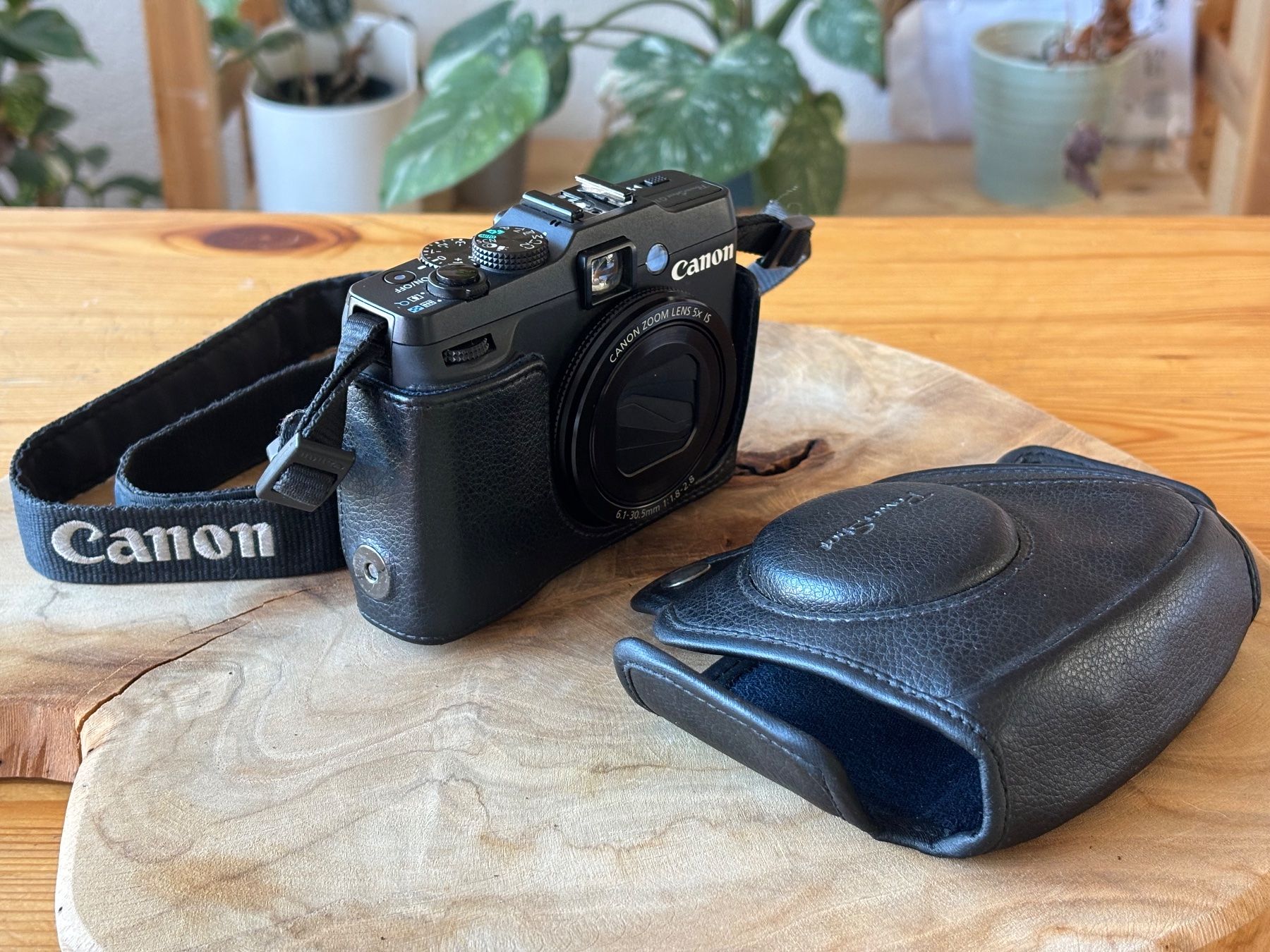 Canon Fotocamera: Canon PowerShot G16 Kompaktkamera mit Lederhülle – Usato da Igis venduto da sze_c5px 8