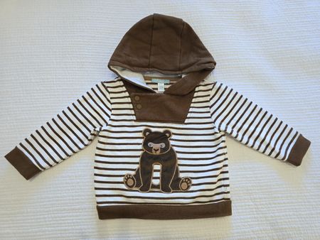 Sweat à capuche rayé Obaibi 18 mois