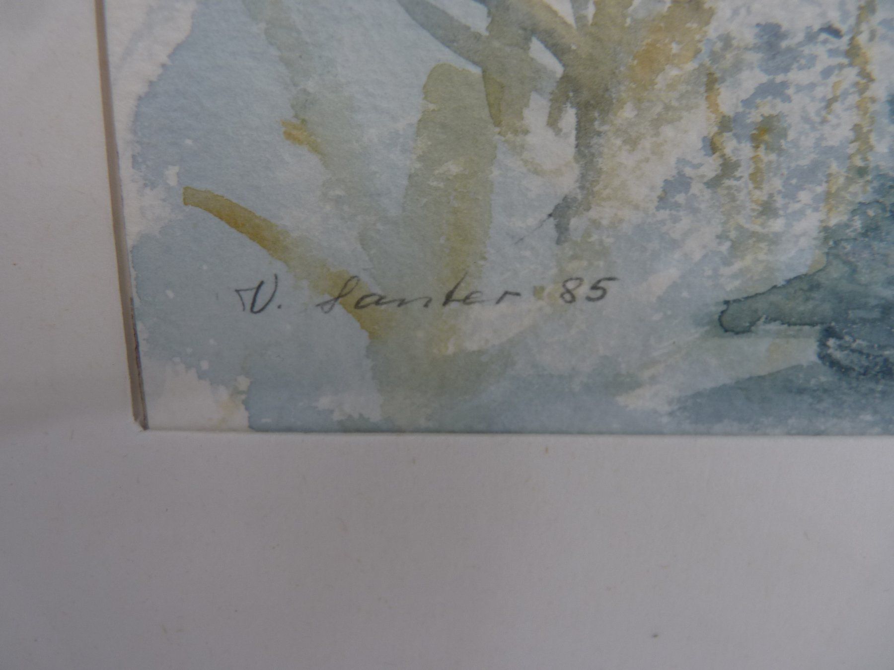 Dipinti: Bild- Aquarell? V.Santer 85 – Usato da Küsnacht ZH venduto da zoliboli01 3