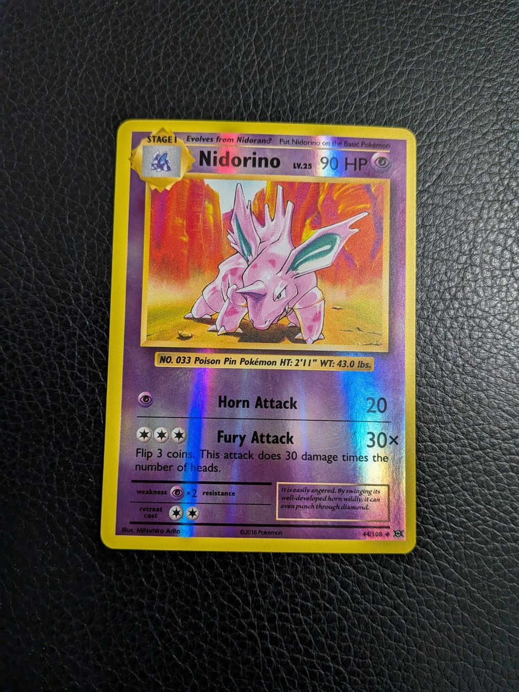 Pokémon Carte collezionabili: Evolutions Nidorino reverse 44/108 Ab 1 – Usato da Paradiso venduto da Pkmn10