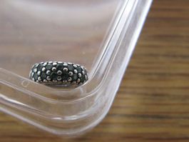 Pandora Charm Silber mit Steinen grün gebraucht