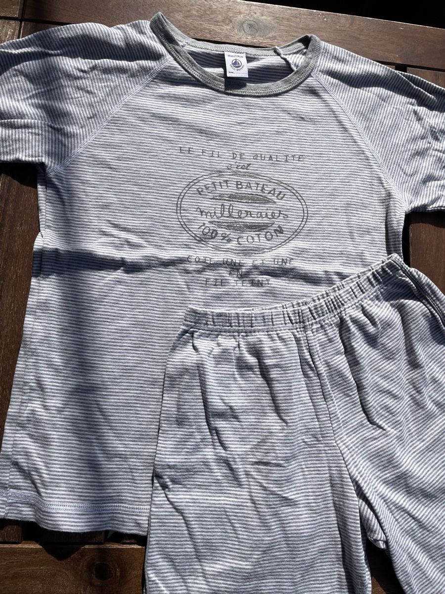 Petit Bateau Pigiama & Simili: Petit Bateau Pyjama Shorty Gr.138 Gestreift – Usato da Bern venduto da brup 1