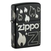 ZIPPO Black Matte Design 360° Premium Feuerzeug 60006957