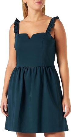 Élégante Robe Naf Naf – Verte canard – Taille 36