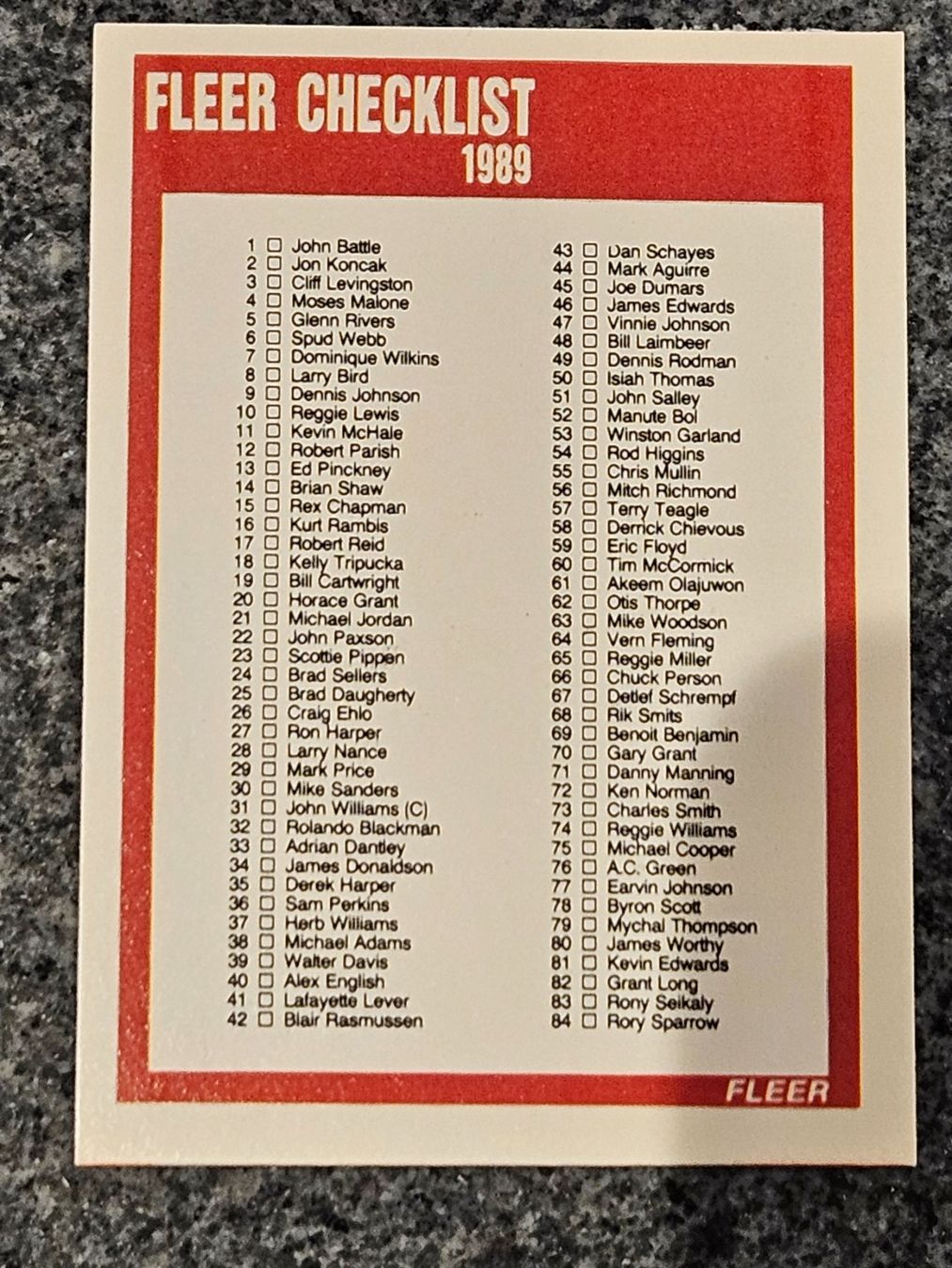 Nba Carte collezionabili: 1989 Fleer Basketball / Full Set mit Michael Jordan / NBA – Usato da Oberdorf BL venduto da BaldenEagle 4