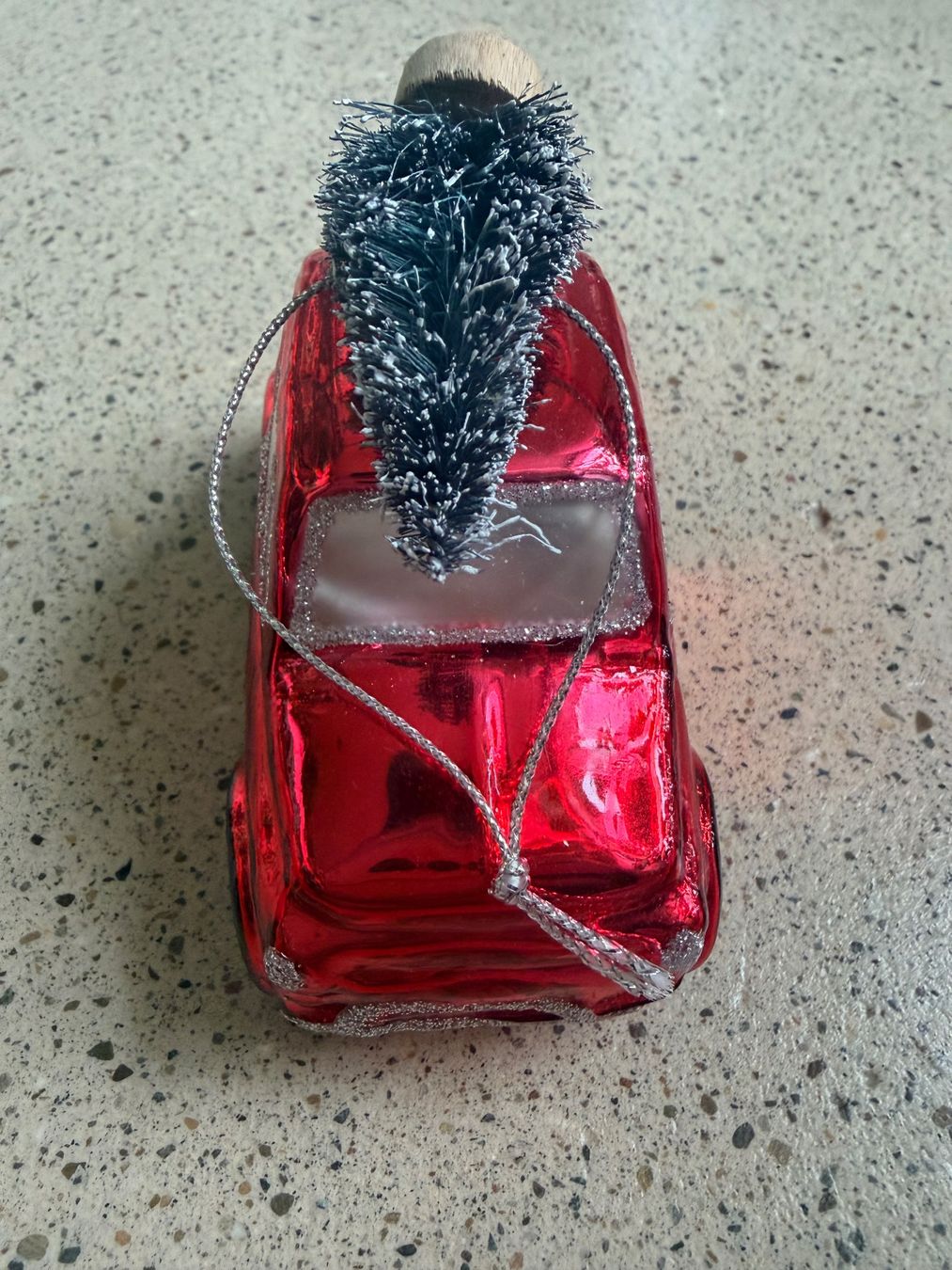 Pfister Tutte le decorazioni: Nostalgischer Christbaumschmuck: Rotes Auto mit Baum – Nuovo (secondo la descrizione) da Brütten venduto da Rod816 4