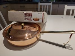 Kupferpfanne Spring Gourmet Line 24 cm mit Deckel neu