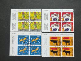 PJ 2006, 4er-Blocks aus Bogen mit ET-ʘ, Kat.184.-  (A340)