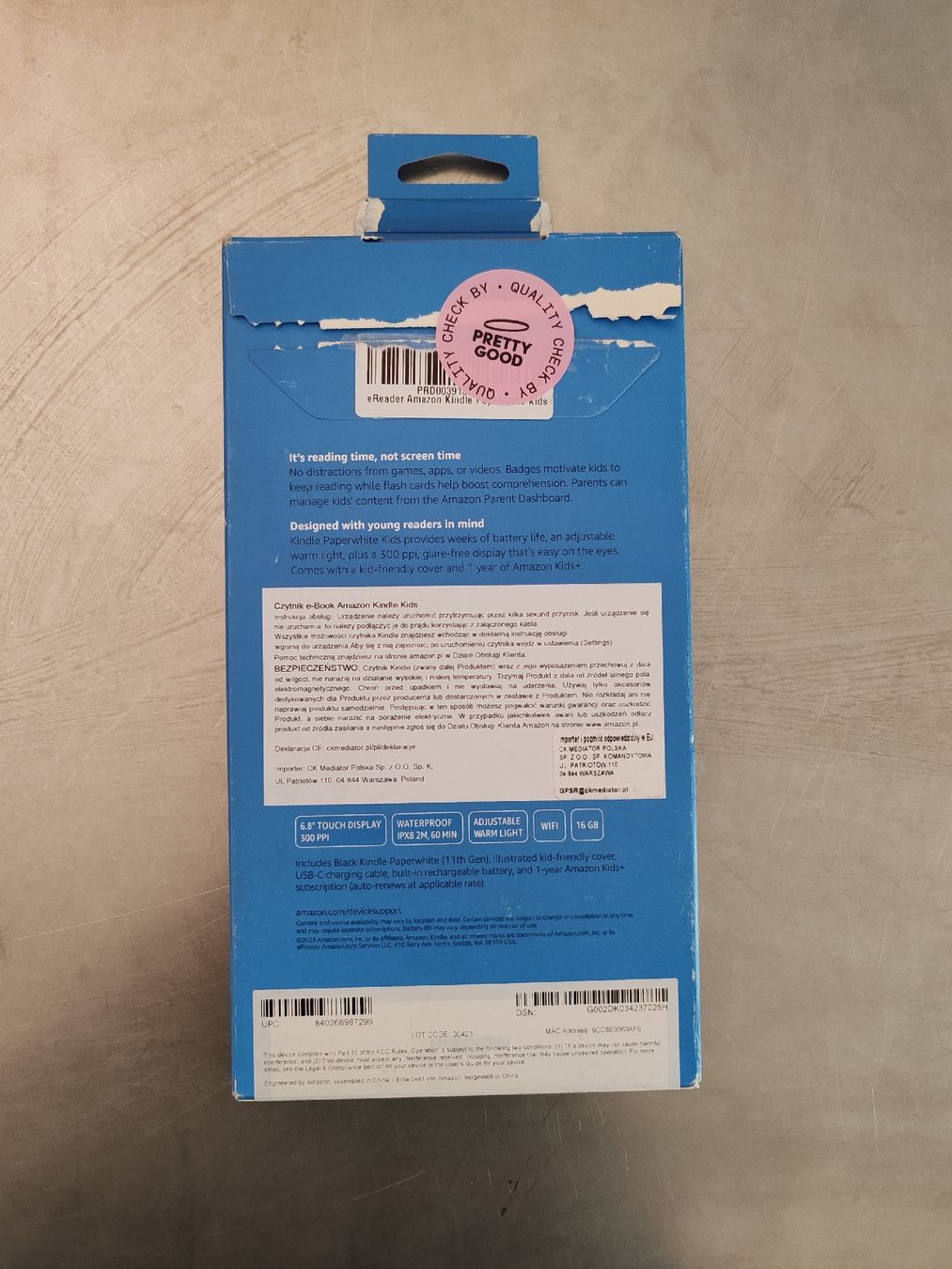 Amazon Tablet PC: Amazon Kindle Paperwhite Kids – Nuovo (secondo la descrizione) da Bern venduto da PrettyGood 1