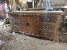 Sideboard Teakholz Kommode Anrichte Küchenschrank Esszimmer