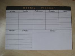 grosser WEEKLY PLANNER Block 60 x 40 cm Schreibtischunterlag
