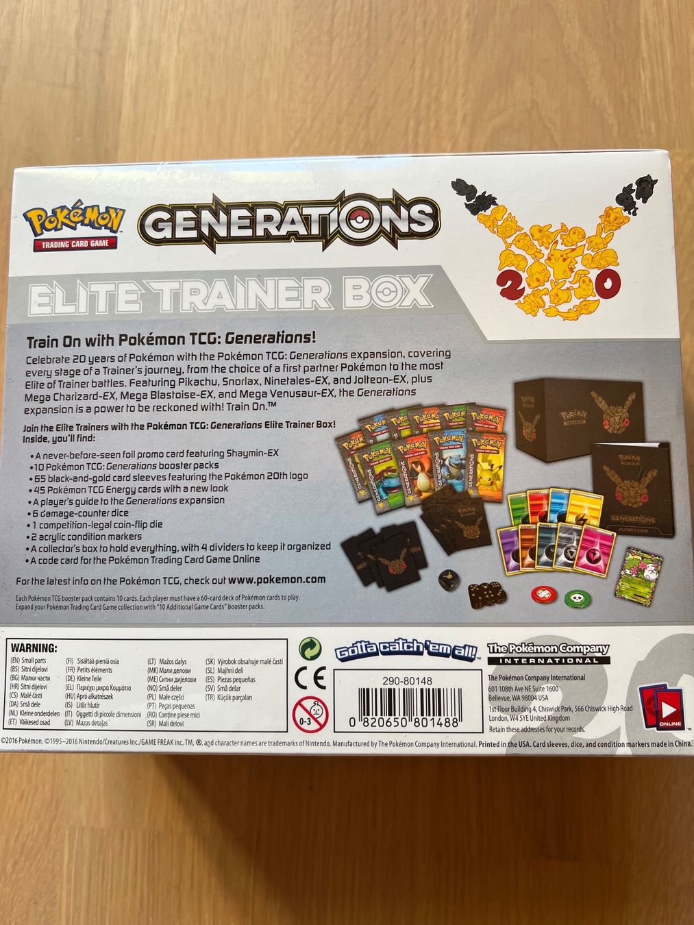 Pokémon Sammelbilder & Trading cards: POKEMON GENERATIONS ETB ELITE TRAINER BOX 20TH ANNIVERSARY – Neu und originalverpackt aus Locarno von  2