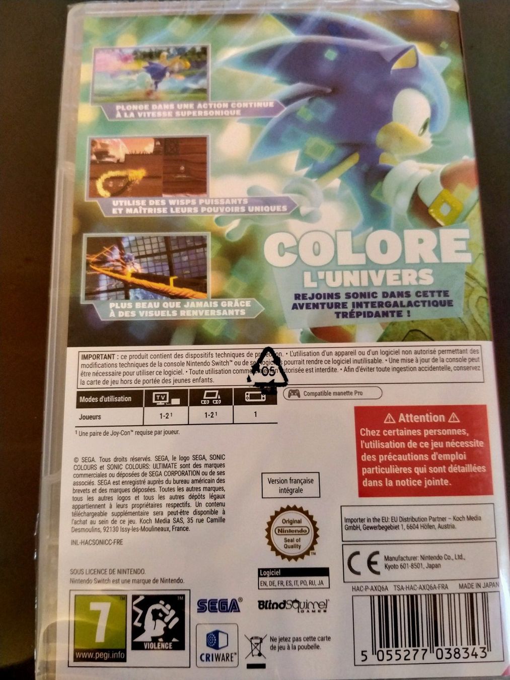 Nintendo Spiele: Sonic Colours: Ultimate - Nintendo Switch – Neu und originalverpackt aus Seseglio von  1