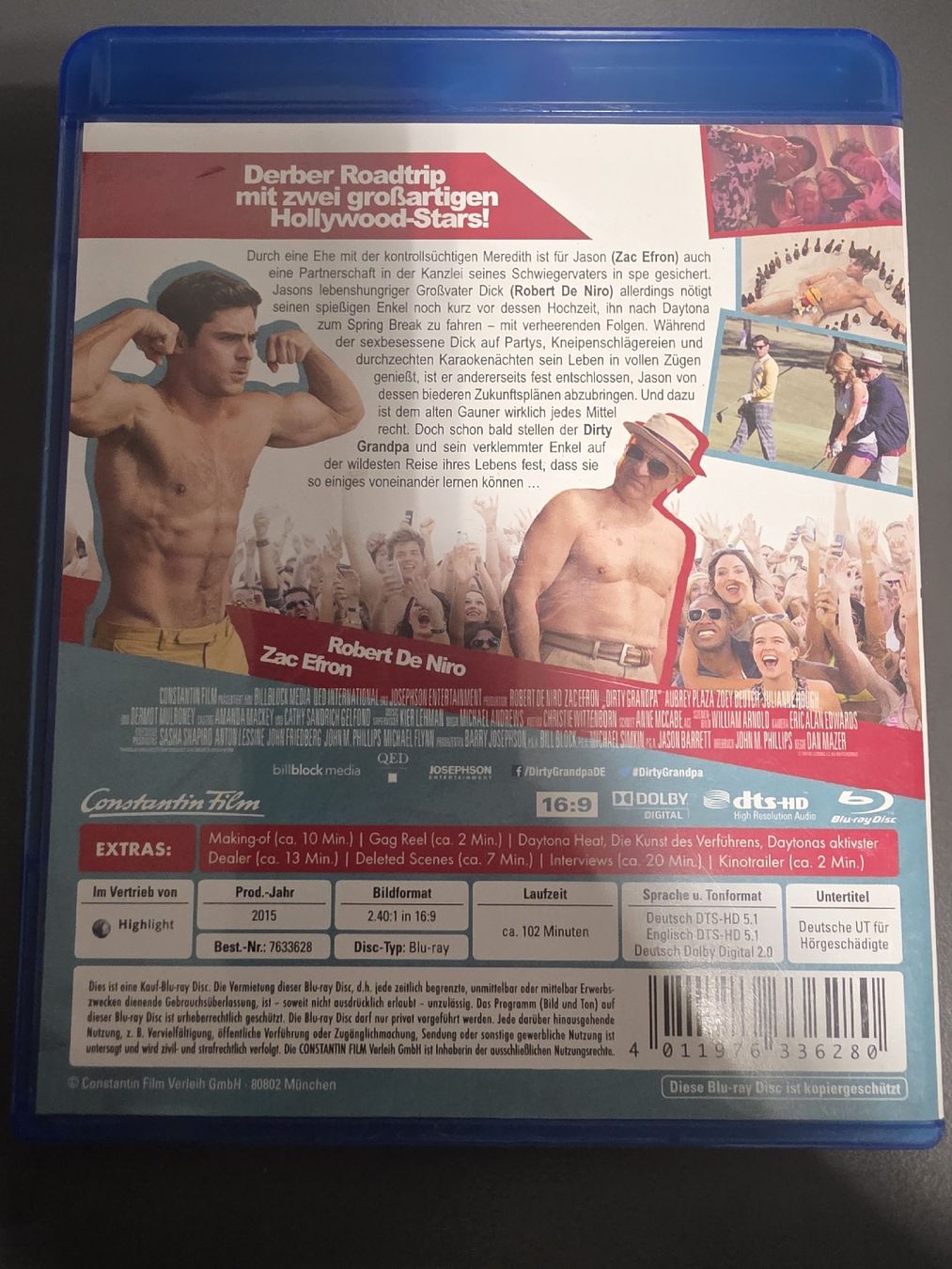 Tutti i DVDs: Blu-ray Dirty Grandpa Robert De Niro Zac Efron – Usato da Zürich venduto da P-editon 1