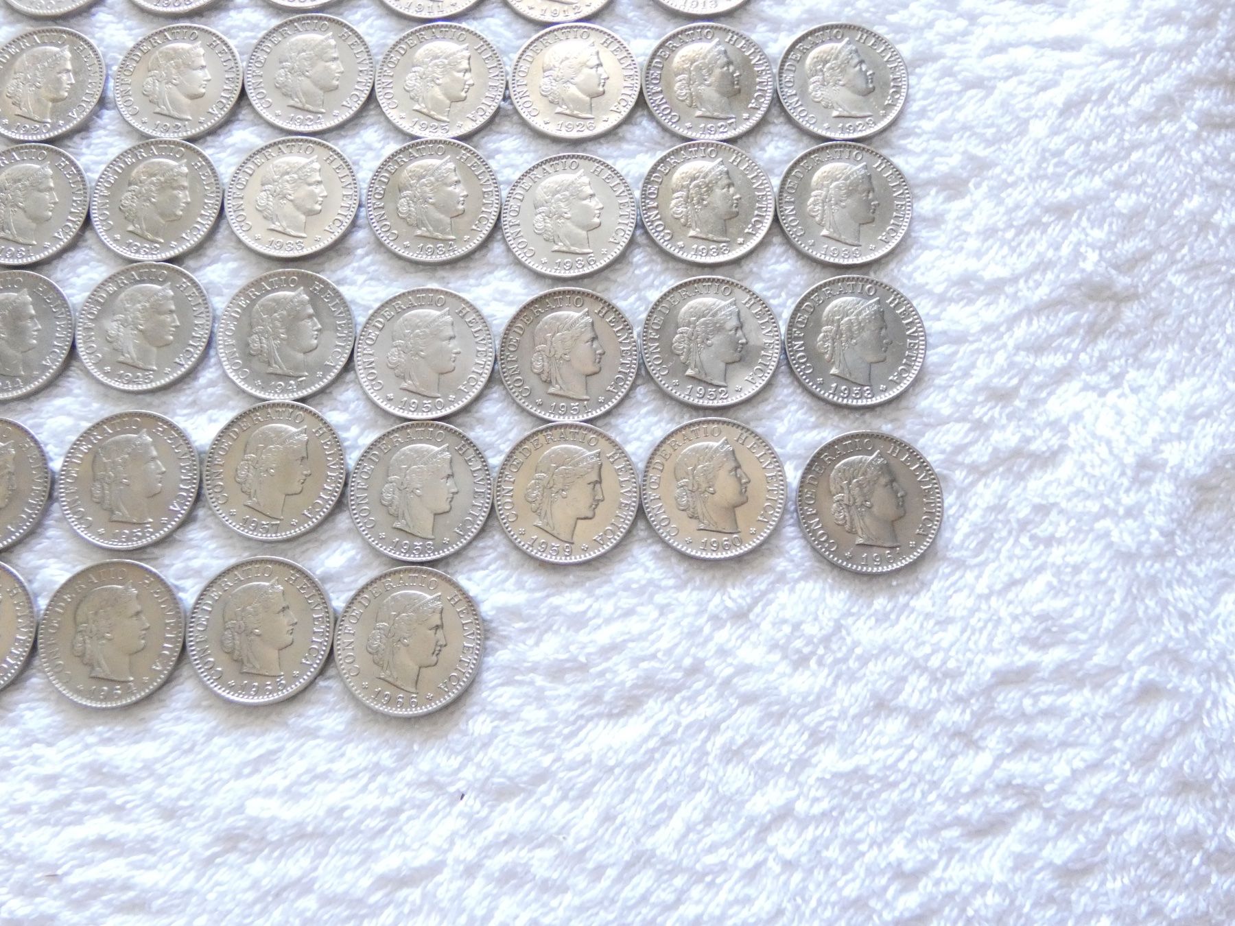 Tutti le monete: Lot 20 centimes/rappen 1850-1966 – Usato da Nyon venduto da Ilmi09 4