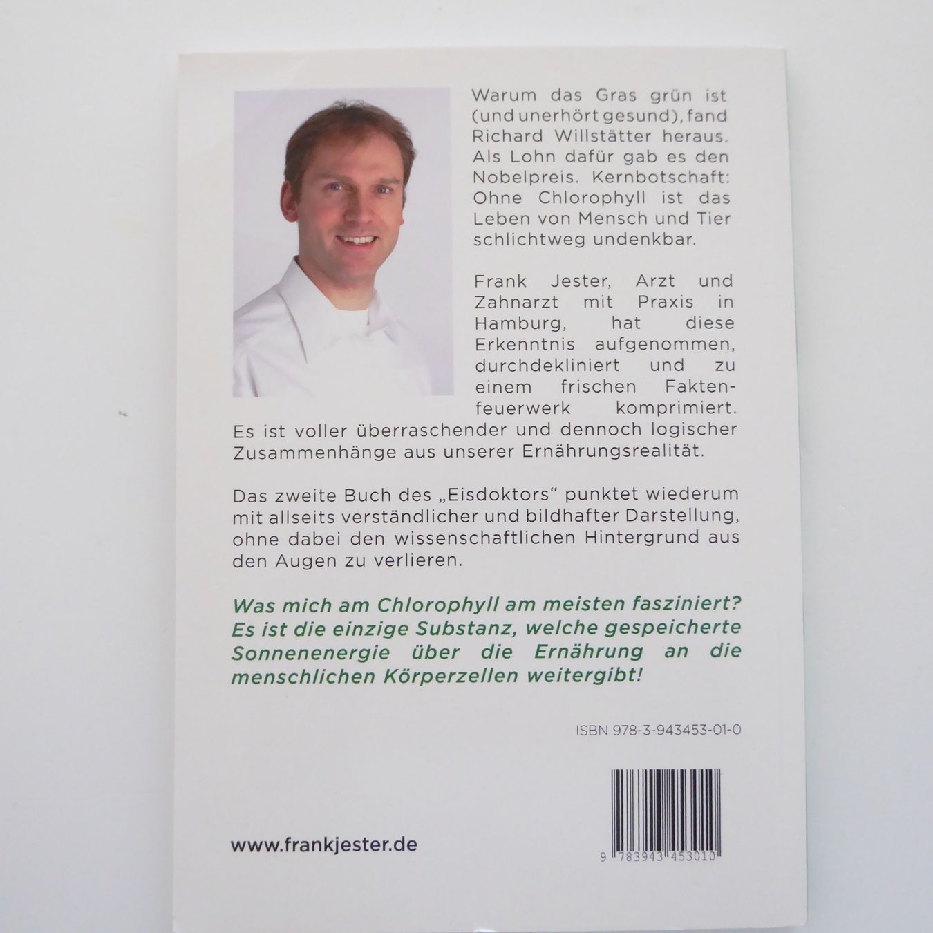 Libri: Chlorophyll - Das grüne Blut - Frank Jester – Usato da Basel venduto da Kunterbunt12 1