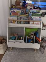Kinderregal / Bücherregal mit Spielzeugaufbewahrung