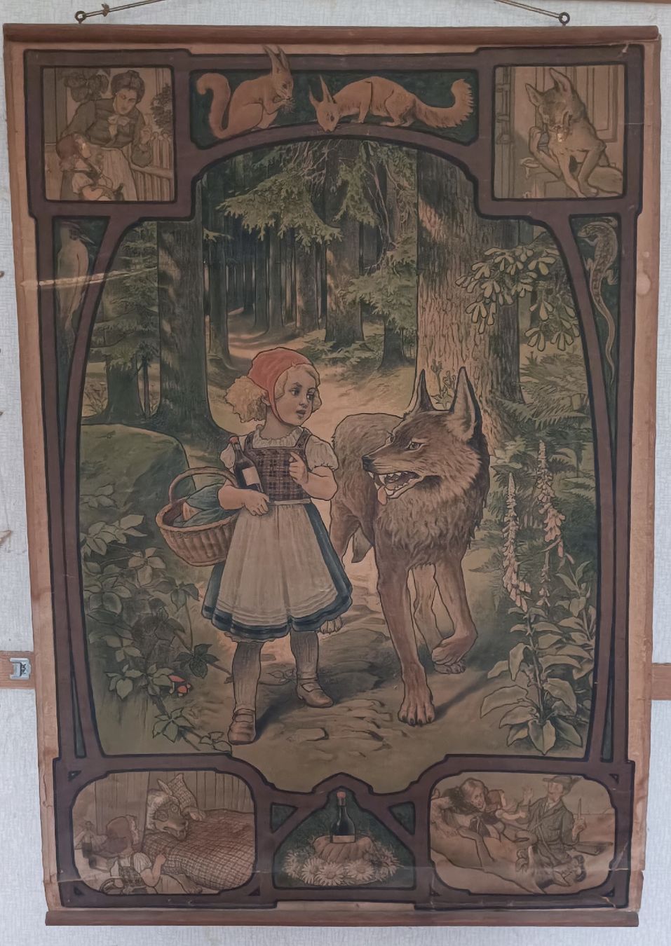 Foto & Immagini: Antikes Bild Rotkäppchen – Difettoso da Aarburg venduto da mat_66gq