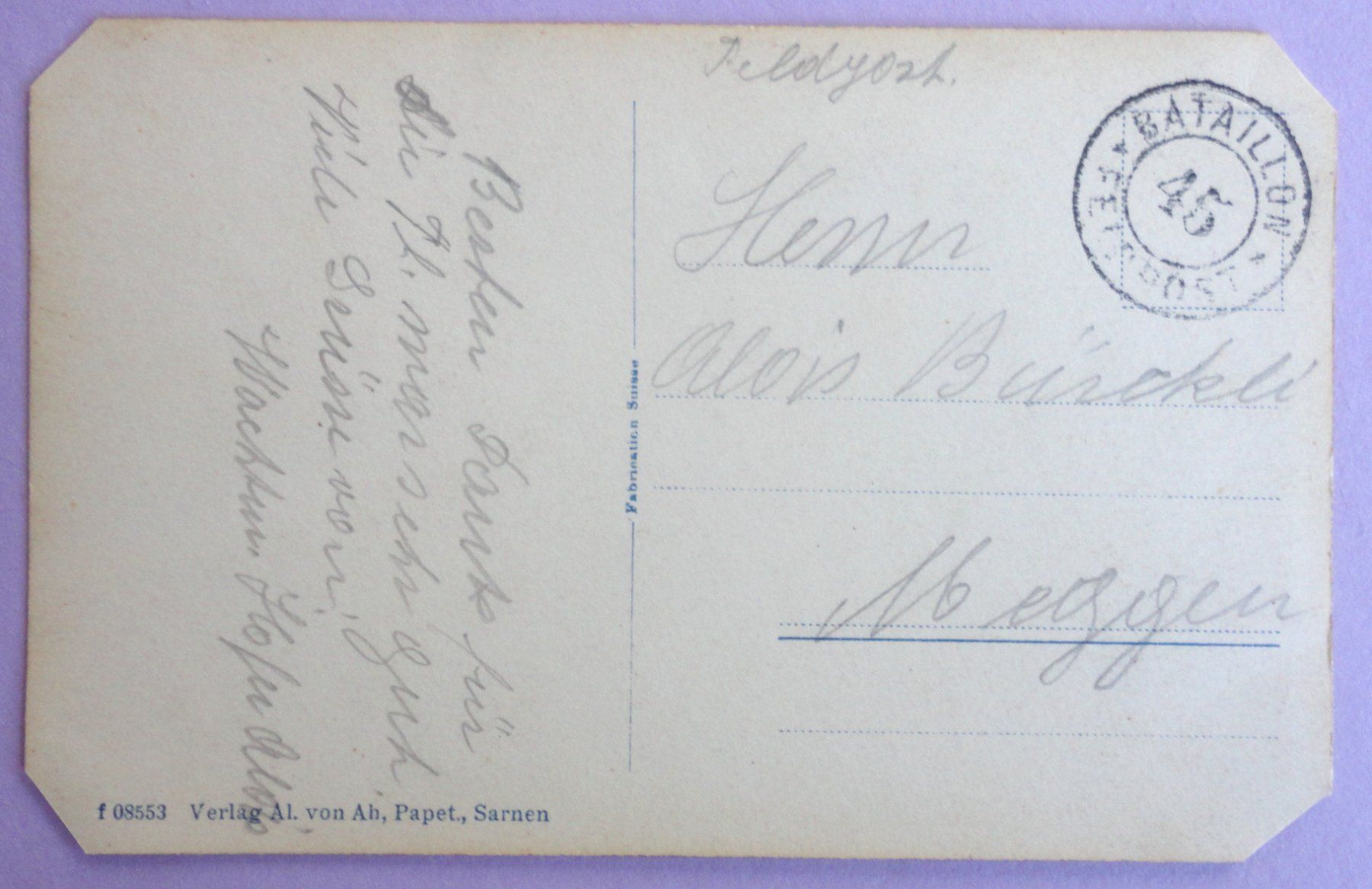 Cartes postales: Sarnen – Défectueux à Fétigny par Billy2miny 1