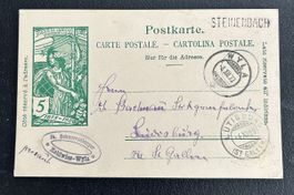 UPU Postkarte Einzeiler Steinenbach