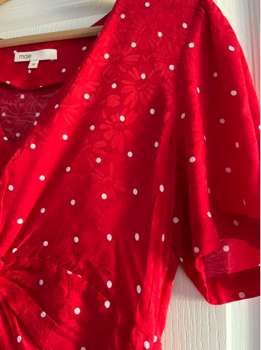 Maje Kleider: Rotes Maje Sommer Kleid – Neu (gemäss Beschreibung) aus Biel/Bienne von tat_n5fw 5