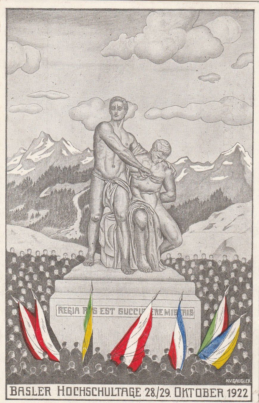 Ansichtskarten: Basel Hochschultage 1922 – Gebraucht aus Rorschacherberg von fratovi2
