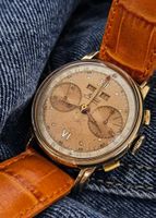 Überholter, vergoldeter Vintage-Chronograph von Minerva!