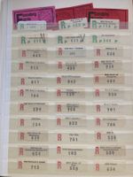 Schweiz kleine Sammlung R-Zettel 1