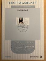 Deutschland 2007 Geburtstag Paul Gerhardt auf Ersttagsblatt