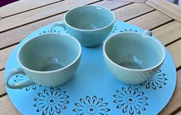 Oriental Selection Müslischalen Cappuccino Tassen grün-blau