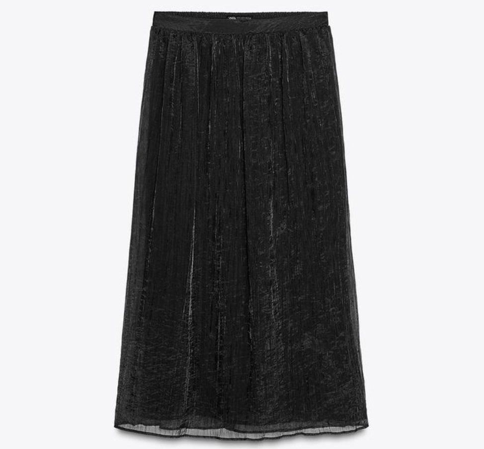 Zara Gonne: ZARA Midirock Maxirock Rock schwarz Gr.M NEU – Nuovo e nell'imballaggio originale da Rotkreuz venduto da beltraum 3
