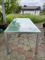Tisch Glas /Alu   Esstisch Terrassentisch 200 x 90 x 75 cm