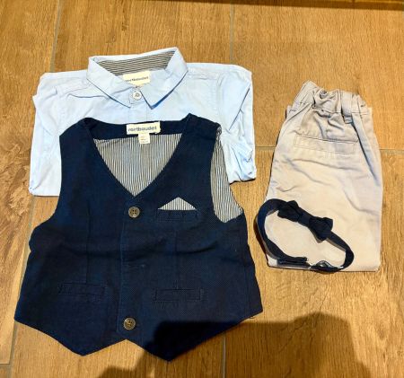 Festliches Set für kleine Jungs: Hemd, Hose, Weste, Schle...