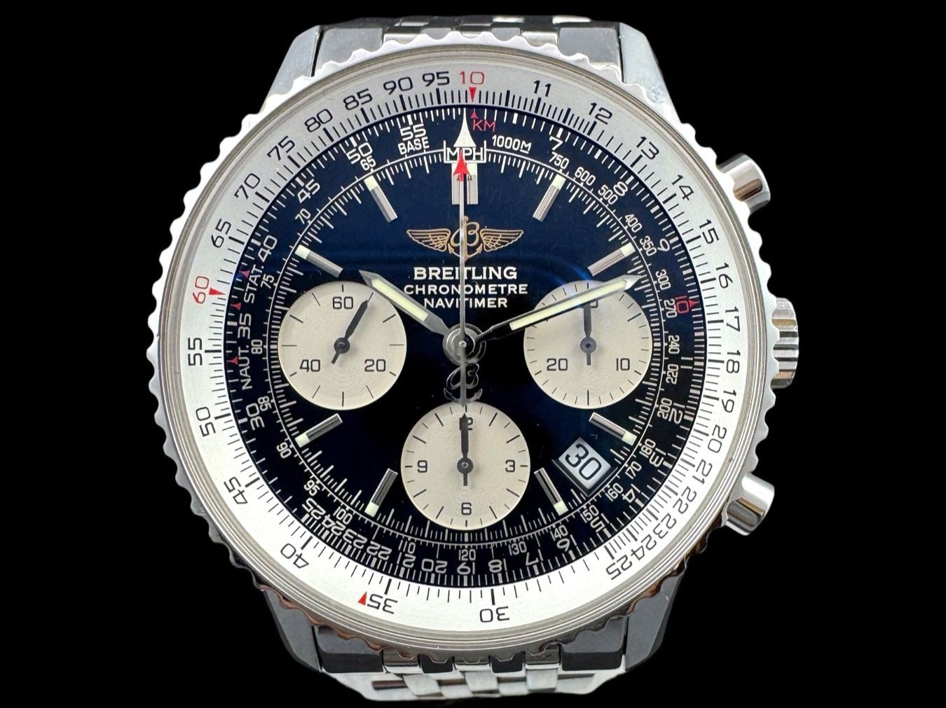 Breitling Orologi: Breitling Navitimer Chrono Automatic 42mm Fullset *U1542 – Usato da Zürich venduto da GalerieInauen