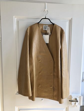 Toteme Croc embossed Leder Blazer/ Jacke M Neu NP 1515.-
