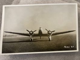 Historische Echtfoto Postkarte: Flugzeug Potez 63