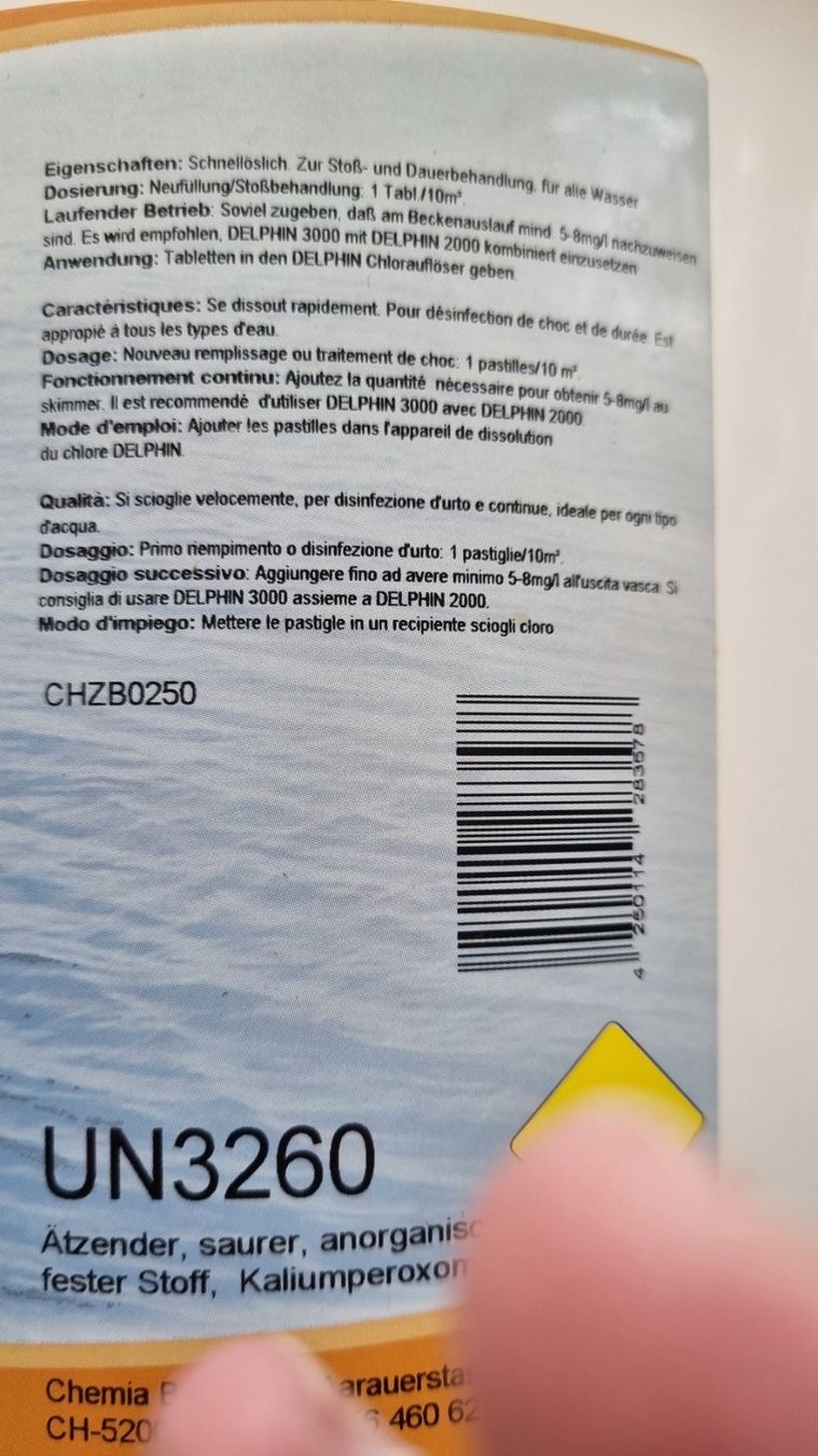 Schwimmbad: Sauerstofftabs 200g 13 Stk. Delphin – Neu (gemäss Beschreibung) aus Schmitten FR von giba11 1