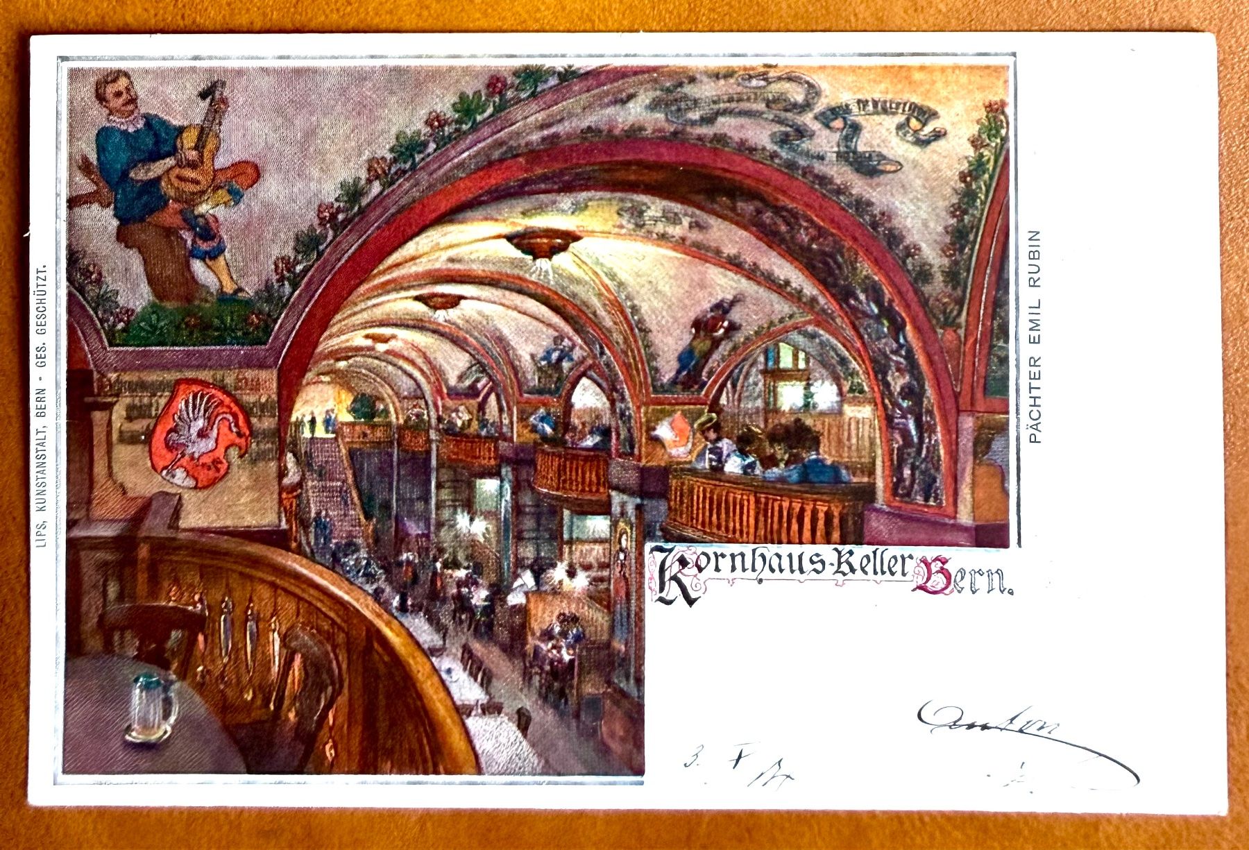 Cartoline postali: Bern - Kornhaus Keller - 1904 – Usato da Lutry venduto da Ediego