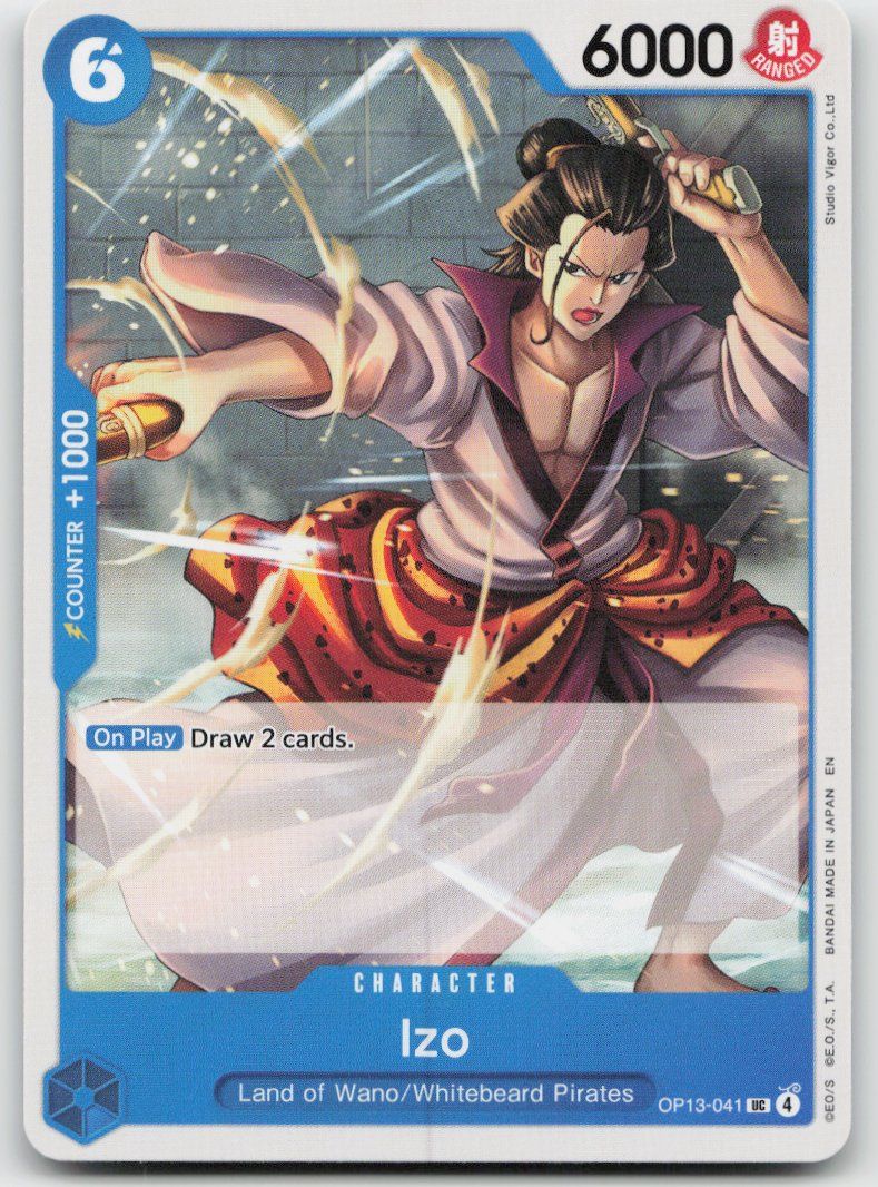 Bandai Carte collezionabili: One Piece Izo OP13-041 UC – Usato da Lugano venduto da VlaseCard
